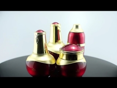 50g 50ml 120ml 럭셔리 화장품 패키지 빨간 유리 아크릴 로션 에센스 얼굴 크림 병