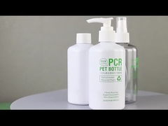 100% PCR 재활용 된 PET HDPE 물질 샴푸 샤워 젤 병 컨디셔너 병